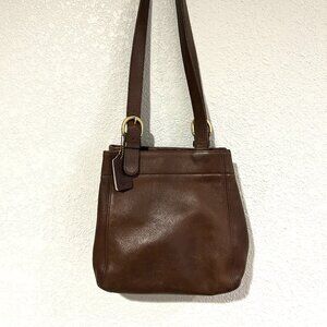 Coach 4157 Vintage Soho Brown Leather Waverly Buckle Shoulder Bag